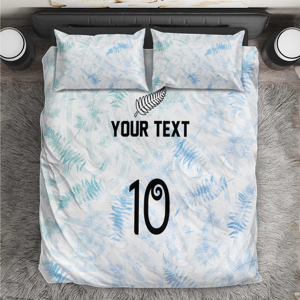 Custom New Zealand Football Bedding Set The Whites-Aotearoa Inspired LT03 White - Polynesian Pride