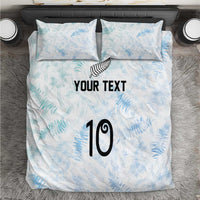 Custom New Zealand Football Bedding Set The Whites-Aotearoa Inspired LT03 White - Polynesian Pride