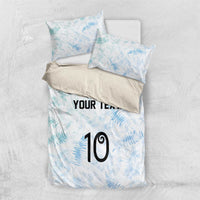 Custom New Zealand Football Bedding Set The Whites-Aotearoa Inspired LT03 US Twin 172cm x 218cm White - Polynesian Pride
