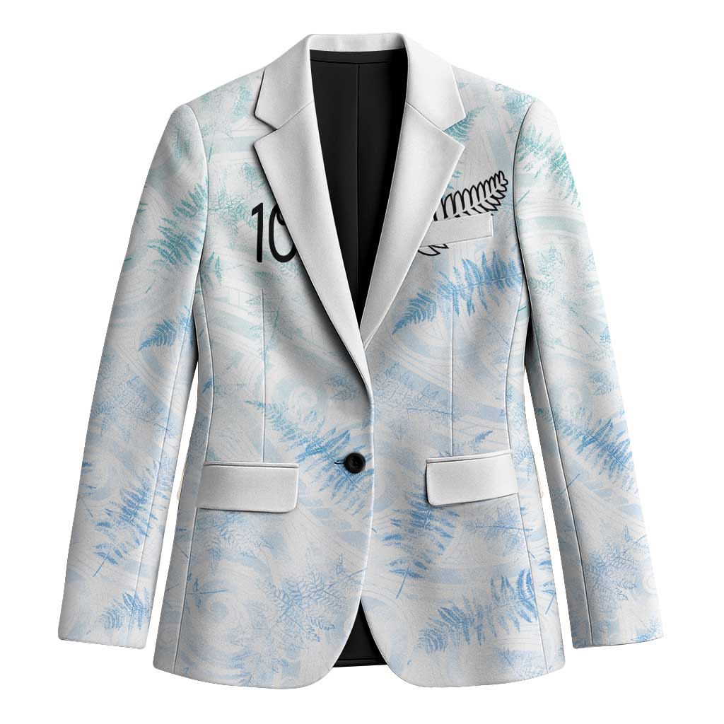Custom New Zealand Football Blazer The Whites-Aotearoa Inspired LT03 Unisex White - Polynesian Pride