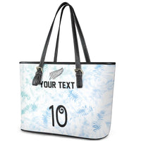 Custom New Zealand Football Leather Tote Bag The Whites-Aotearoa Inspired LT03 - Polynesian Pride