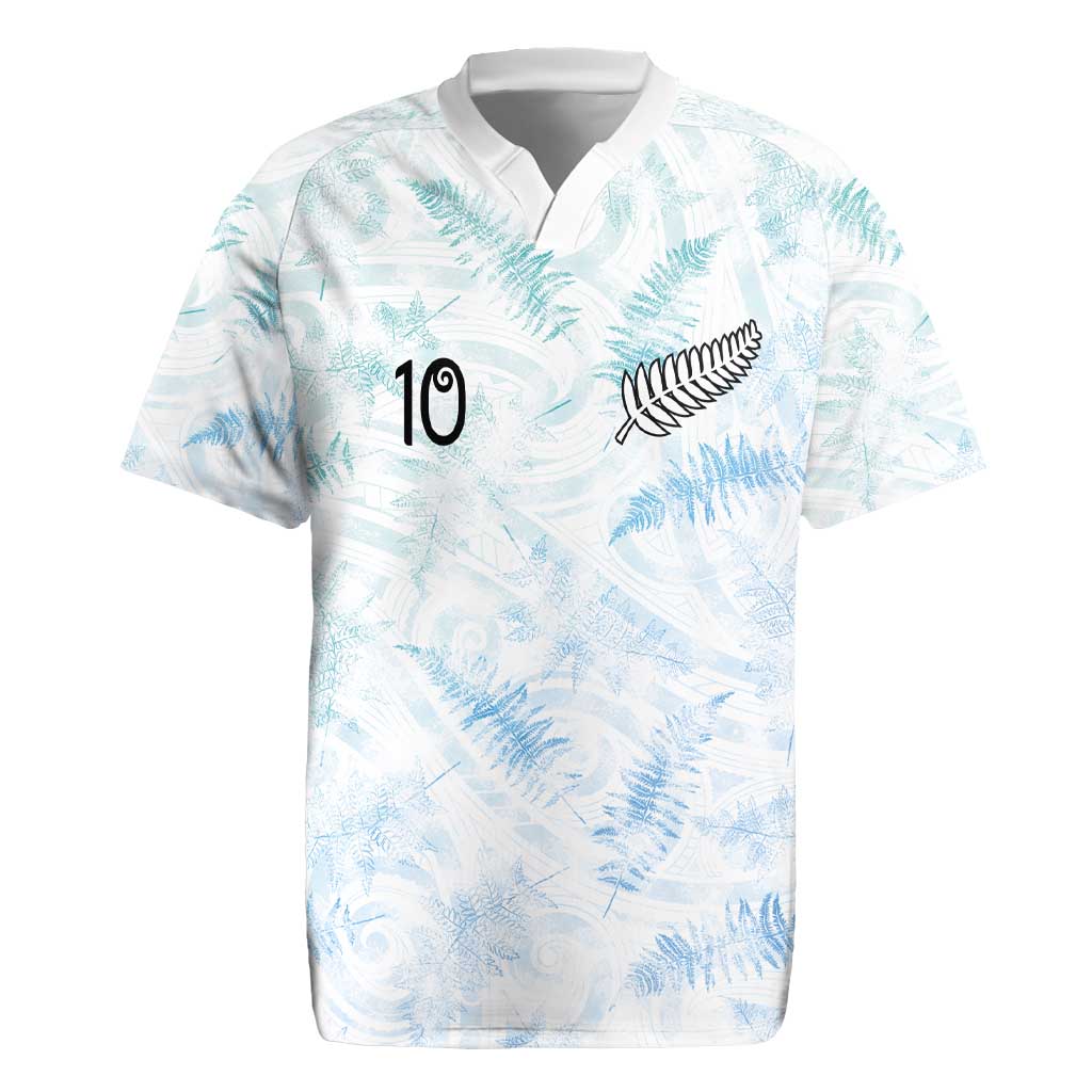 Custom New Zealand Football Rugby Jersey The Whites-Aotearoa Inspired LT03 White - Polynesian Pride