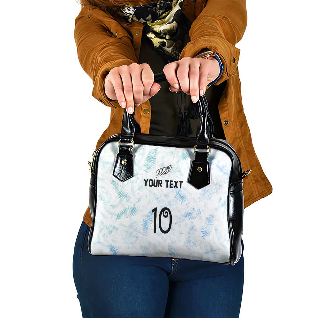 Custom New Zealand Football Shoulder Handbag The Whites-Aotearoa Inspired LT03 One Size White - Polynesian Pride