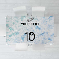 Custom New Zealand Football Tablecloth The Whites-Aotearoa Inspired LT03 White - Polynesian Pride