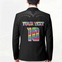 Custom Hawaii Rainbow Warriors Blazer Kakau Shark Tooth and Polynesian Art Tattoo LT03 - Polynesian Pride