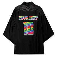 Custom Hawaii Rainbow Warriors Kimono Kakau Shark Tooth and Polynesian Art Tattoo LT03 - Polynesian Pride