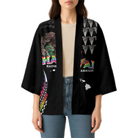 Custom Hawaii Rainbow Warriors Kimono Kakau Shark Tooth and Polynesian Art Tattoo LT03 - Polynesian Pride