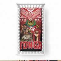 Mate Ma'a Tonga Baby Bed Cover Traditional Warrior and Ngatu Art Pattern