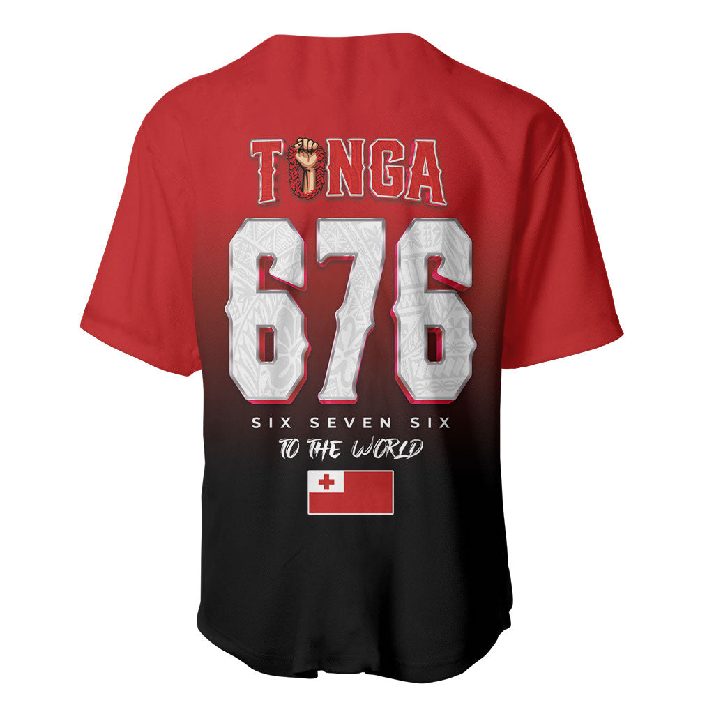 Mate Ma'a Tonga Baseball Jersey Traditional Warrior and Ngatu Art Pattern LT03 - Polynesian Pride