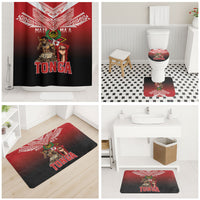 Mate Ma'a Tonga Bathroom Set Traditional Warrior and Ngatu Art Pattern