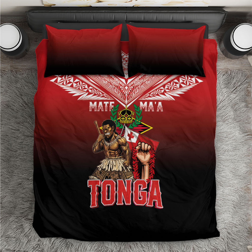 Mate Ma'a Tonga Bedding Set Traditional Warrior and Ngatu Art Pattern