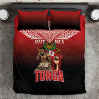 Mate Ma'a Tonga Bedding Set Traditional Warrior and Ngatu Art Pattern