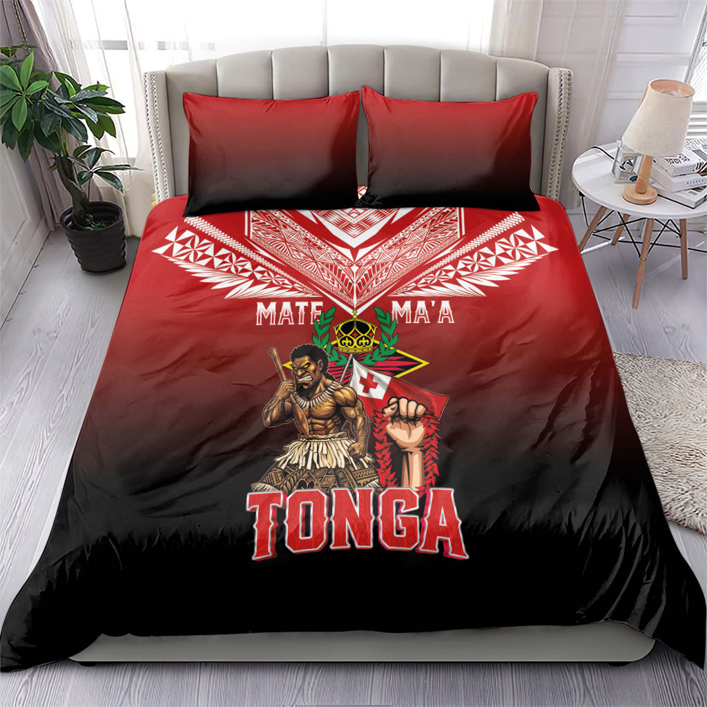 Mate Ma'a Tonga Bedding Set Traditional Warrior and Ngatu Art Pattern