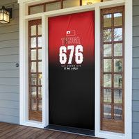 Mate Ma'a Tonga Door Cover Traditional Warrior and Ngatu Art Pattern