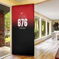 Mate Ma'a Tonga Door Cover Traditional Warrior and Ngatu Art Pattern