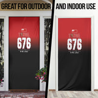 Mate Ma'a Tonga Door Cover Traditional Warrior and Ngatu Art Pattern