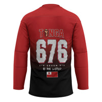 Mate Ma'a Tonga Hockey Jersey Traditional Warrior and Ngatu Art Pattern LT03 - Polynesian Pride