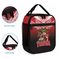 Mate Ma'a Tonga Lunch Bag Traditional Warrior and Ngatu Art Pattern