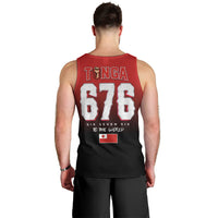 Mate Ma'a Tonga Men Tank Top Traditional Warrior and Ngatu Art Pattern LT03 - Polynesian Pride