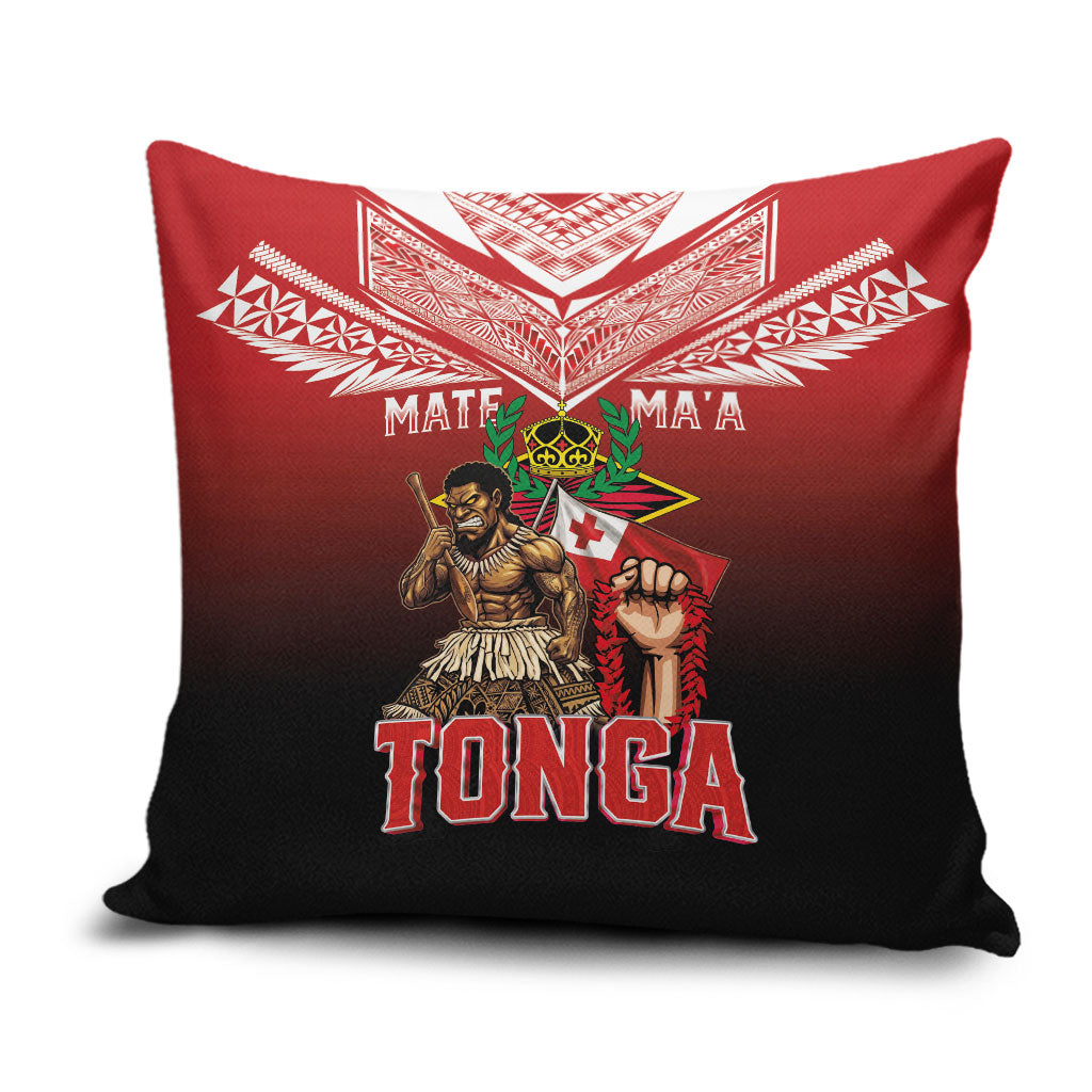 Mate Ma'a Tonga Pillow Cover Traditional Warrior and Ngatu Art Pattern