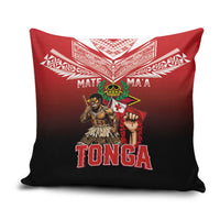 Mate Ma'a Tonga Pillow Cover Traditional Warrior and Ngatu Art Pattern