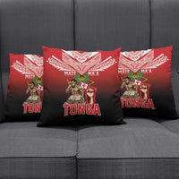 Mate Ma'a Tonga Pillow Cover Traditional Warrior and Ngatu Art Pattern