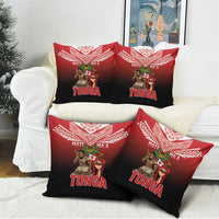 Mate Ma'a Tonga Pillow Cover Traditional Warrior and Ngatu Art Pattern