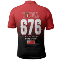 Mate Ma'a Tonga Polo Shirt Traditional Warrior and Ngatu Art Pattern LT03 - Polynesian Pride
