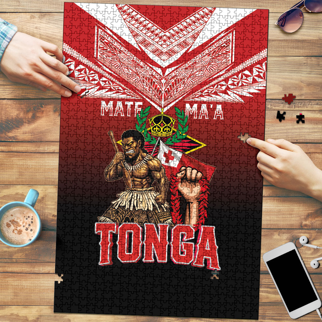 Mate Ma'a Tonga Puzzle Traditional Warrior and Ngatu Art Pattern