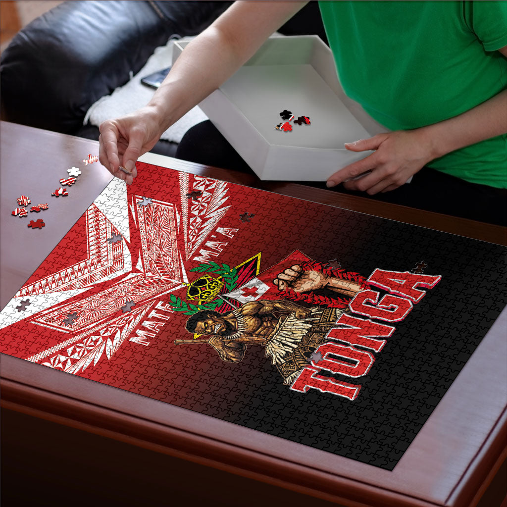 Mate Ma'a Tonga Puzzle Traditional Warrior and Ngatu Art Pattern
