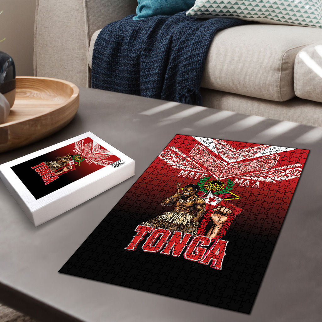 Mate Ma'a Tonga Puzzle Traditional Warrior and Ngatu Art Pattern