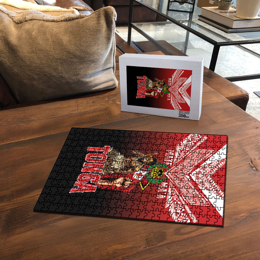 Mate Ma'a Tonga Puzzle Traditional Warrior and Ngatu Art Pattern