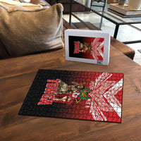 Mate Ma'a Tonga Puzzle Traditional Warrior and Ngatu Art Pattern