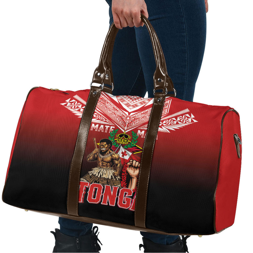 Mate Ma'a Tonga Travel Bag Traditional Warrior and Ngatu Art Pattern
