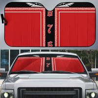 Tonga Auto Sun Shade Tribal Pacific Ngatu Motif