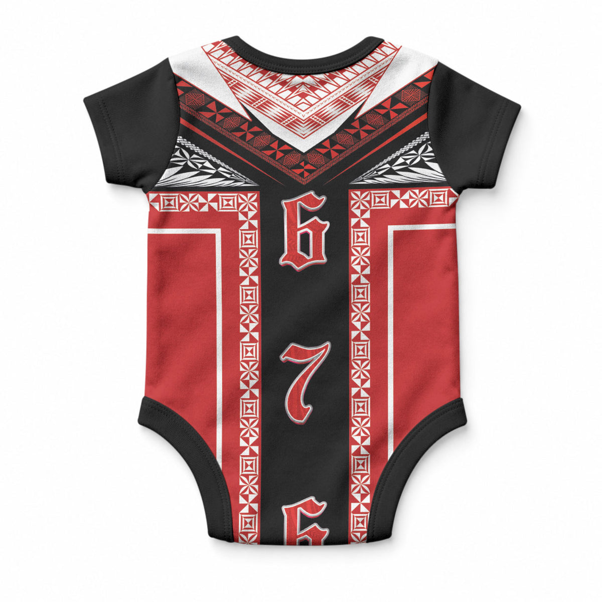 Tonga Baby Onesie Tribal Pacific Ngatu Motif LT03 - Polynesian Pride