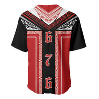 Tonga Baseball Jersey Tribal Pacific Ngatu Motif LT03 - Polynesian Pride