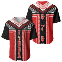 Tonga Baseball Jersey Tribal Pacific Ngatu Motif LT03 - Polynesian Pride