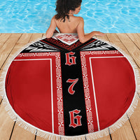 Tonga Beach Blanket Tribal Pacific Ngatu Motif
