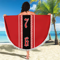 Tonga Beach Blanket Tribal Pacific Ngatu Motif