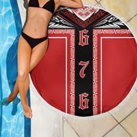Tonga Beach Blanket Tribal Pacific Ngatu Motif
