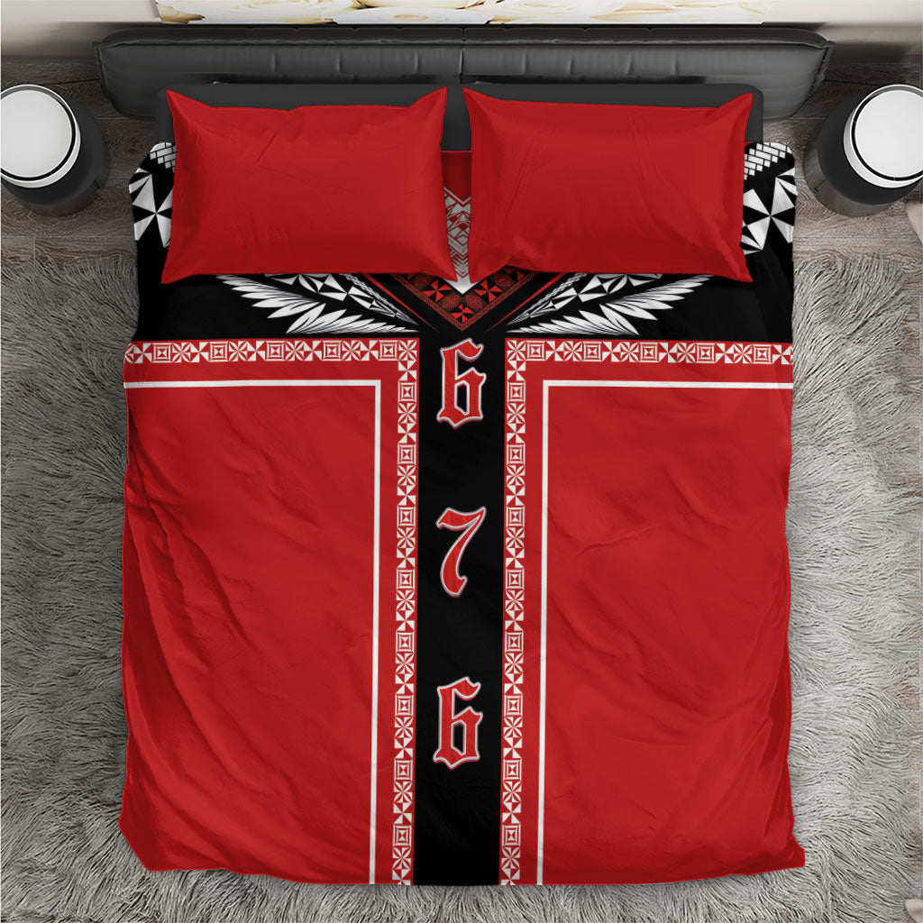 Tonga Bedding Set Tribal Pacific Ngatu Motif