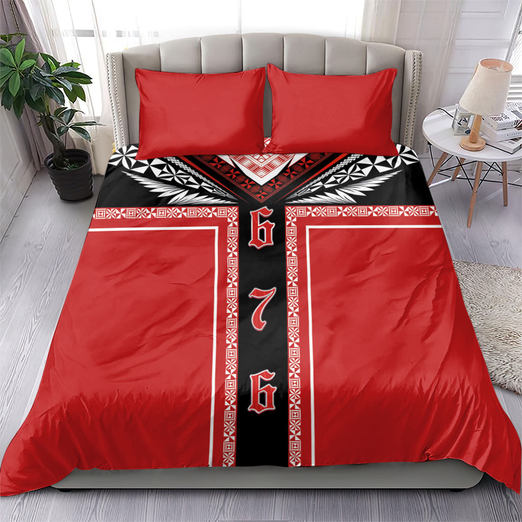 Tonga Bedding Set Tribal Pacific Ngatu Motif