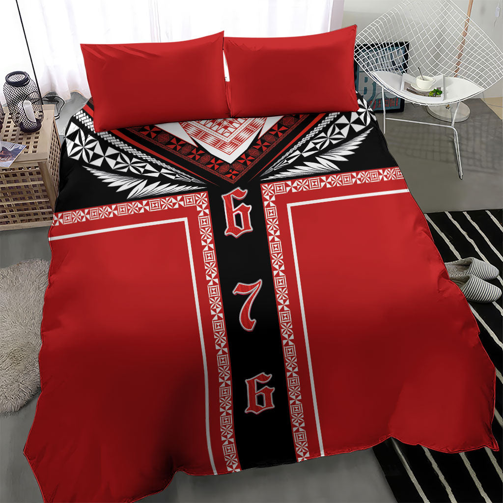Tonga Bedding Set Tribal Pacific Ngatu Motif