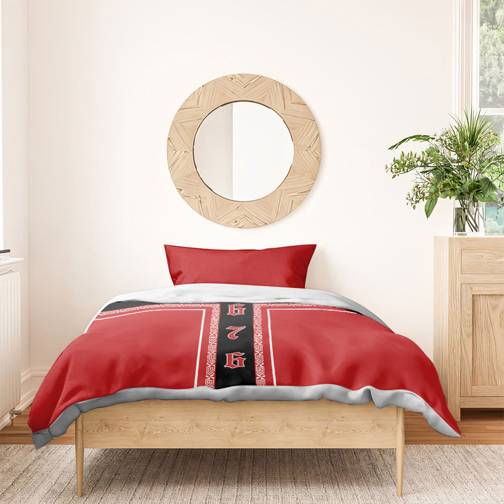 Tonga Bedding Set Tribal Pacific Ngatu Motif