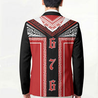 Tonga Blazer Tribal Pacific Ngatu Motif LT03 - Polynesian Pride