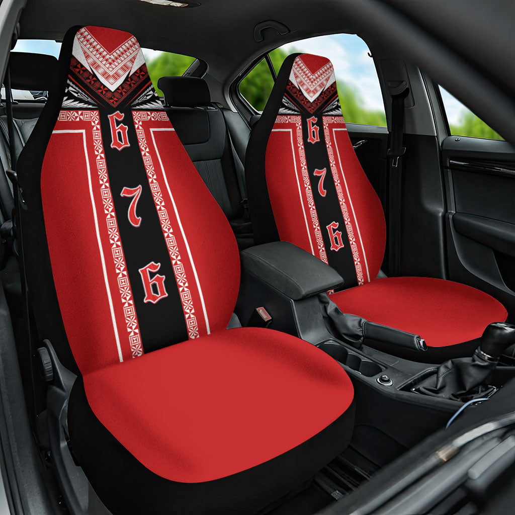 Tonga Car Seat Cover Tribal Pacific Ngatu Motif