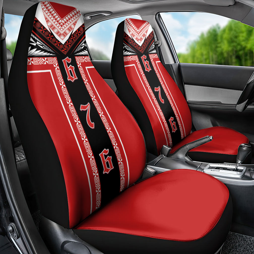 Tonga Car Seat Cover Tribal Pacific Ngatu Motif