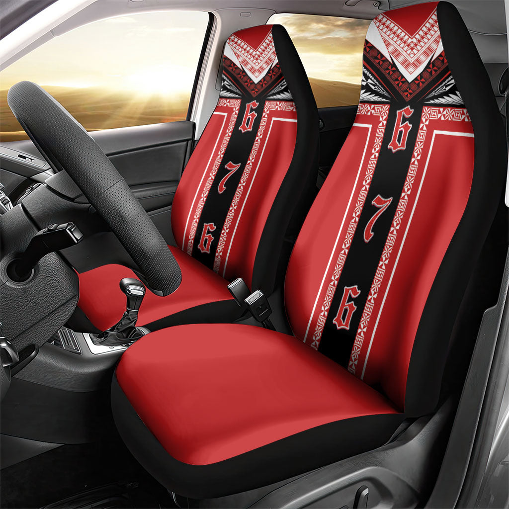 Tonga Car Seat Cover Tribal Pacific Ngatu Motif