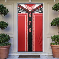 Tonga Door Cover Tribal Pacific Ngatu Motif